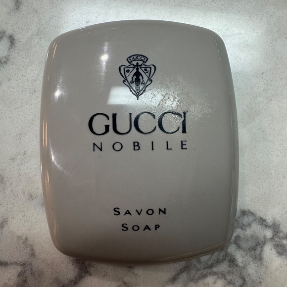 GUCCI Nobile Savon Perfumed Men's Soap with Case/Vintage/Discontinued Fragrance - Picture 4 of 5